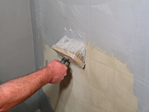 Painting Tile In The Bathroom With Chalk Paint Painting